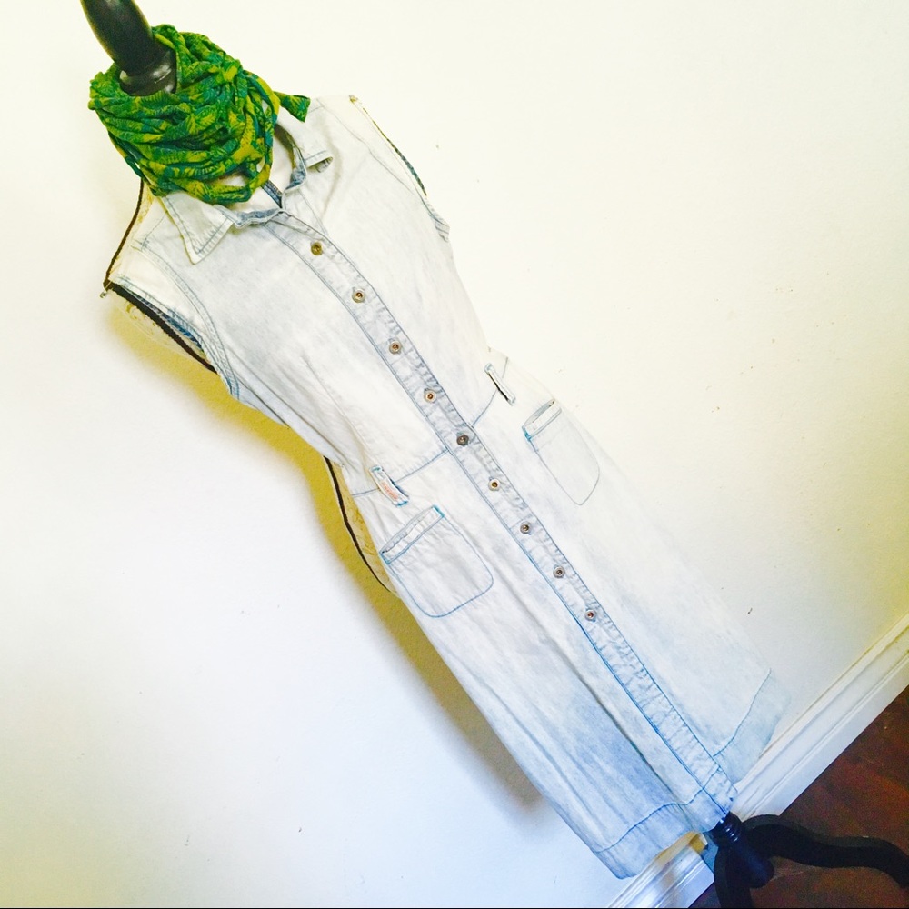 COPY - VINTAGE ACID WASH GUESS DRESS**